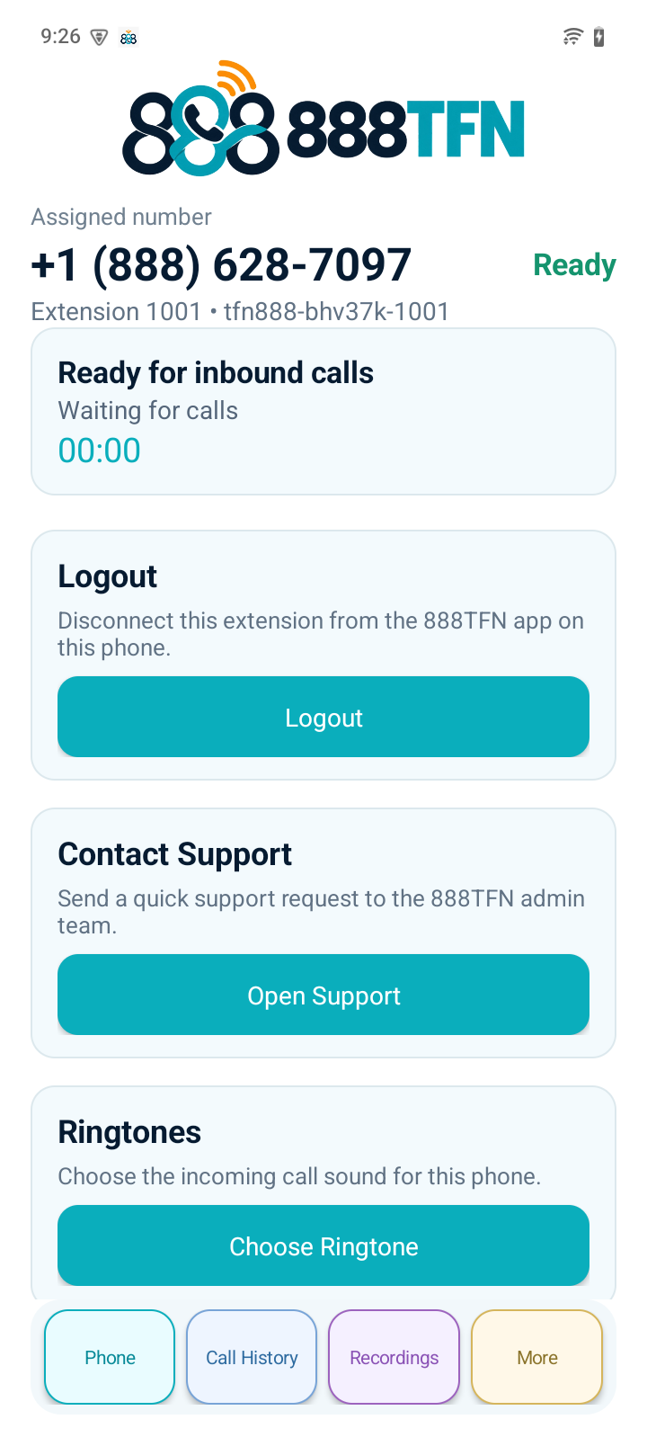888TFN Android more screen